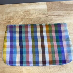 Nuline pastel plaid clutch purse